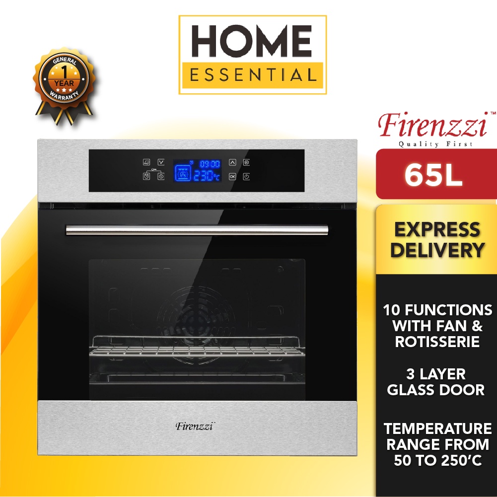 Firenzzi BuiltIn 4 Functions With Fan Electric Oven (65L) FBO6803