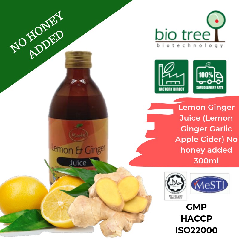 Lemon Ginger Juice (Lemon Ginger Garlic Apple Cider Juice) No honey added Shopee Malaysia