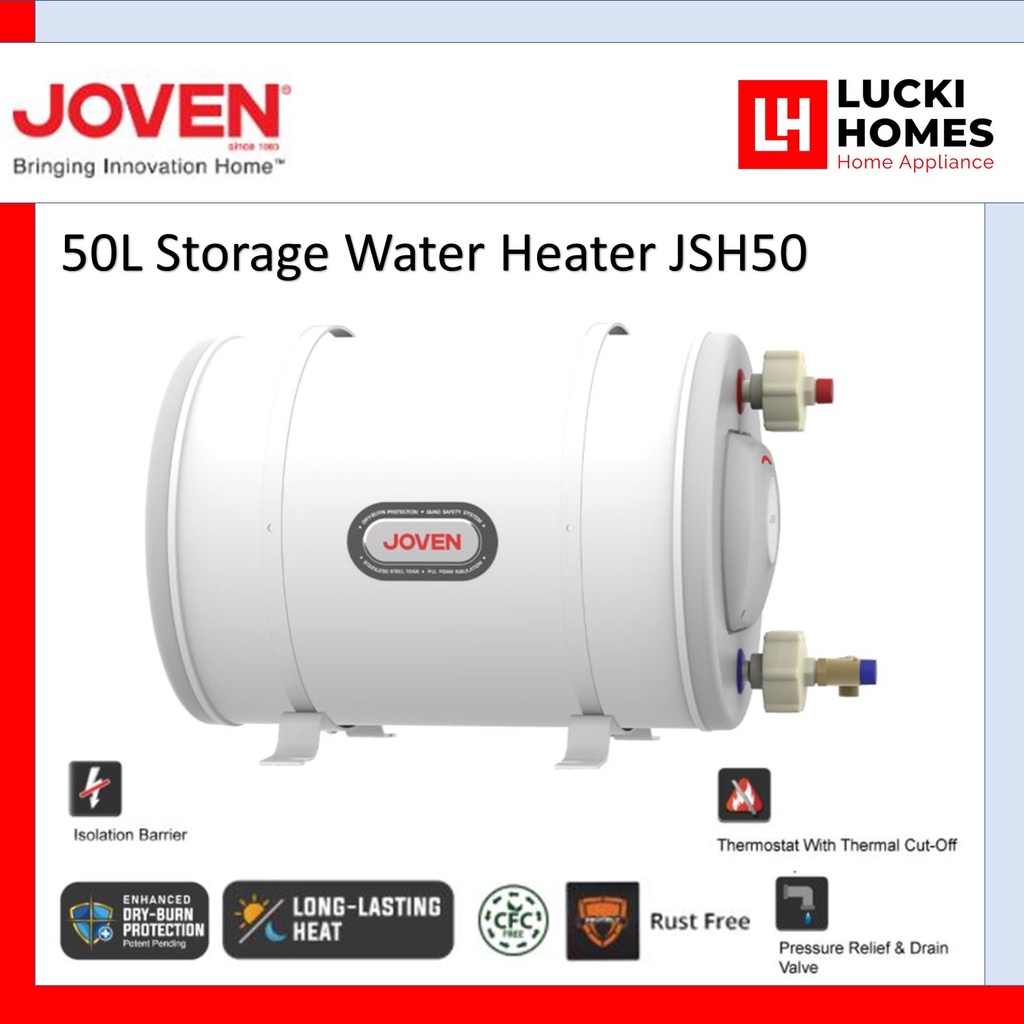 Joven JSH50 JSH50 Storage Water Heater 50L 11 Gallons Multipoint Hot