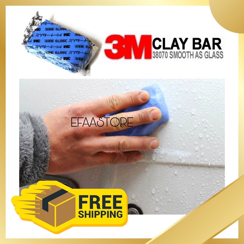 3M CLAY BAR ORIGINAL CAR CLEANING STAIN REMOVER FOR CAR BODY DETAILING