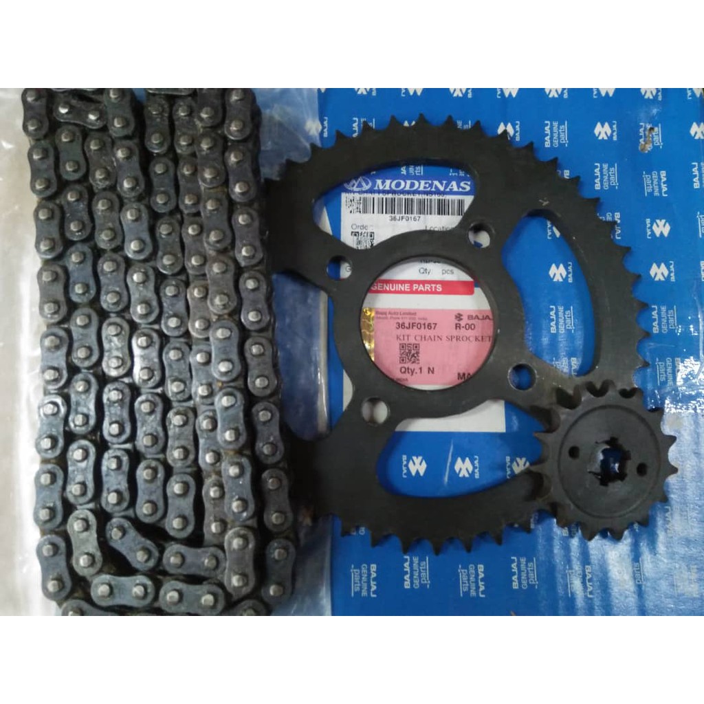 BAJAJ ORIGINAL SPROCKET CHAIN SET Shopee Malaysia