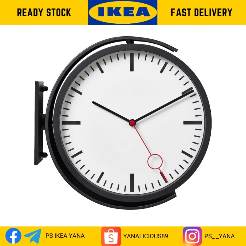 🔥 READY STOCK 🔥 IKEA BISSING WALL CLOCK | Shopee Malaysia
