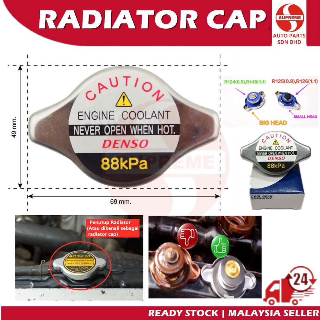 Radiator cap Proton Saga Iswara Wira BLM FLX Gen2 Persona, Perdoua Myvi