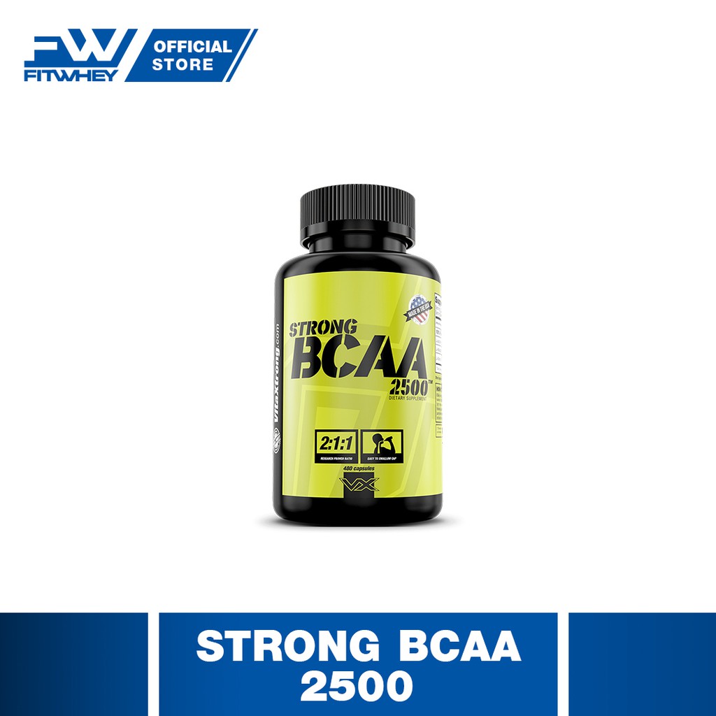 Strong BCAA 2500 240 & 480 capsule for muscle recovery and muscle