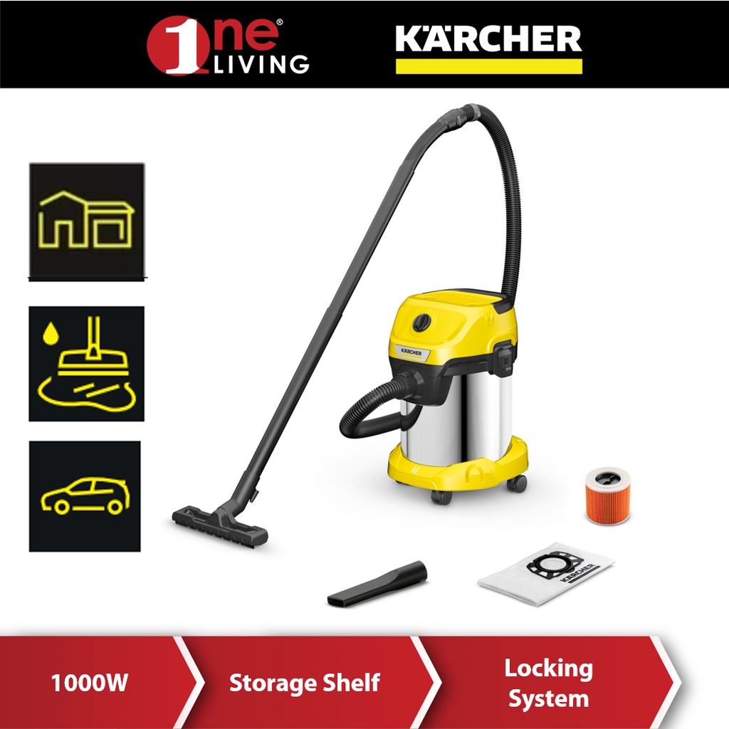 Karcher Wet And Dry Multipurpose Vacuum Cleaner WD3 SV Shopee Malaysia