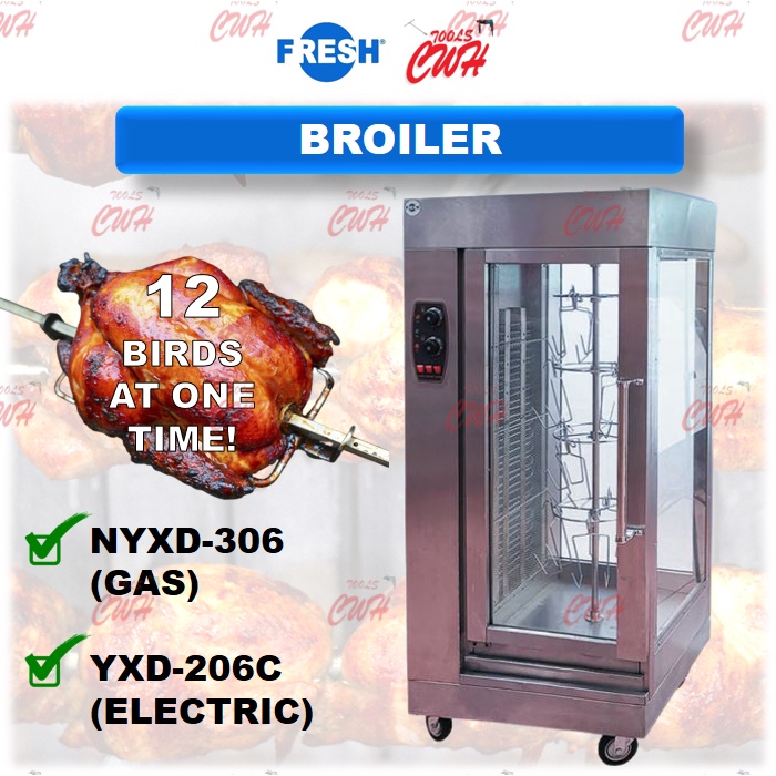 FRESH 12 BIRDS BROILER NYXD306 YXD206C GAS ELECTRIC CHICKEN DUCK