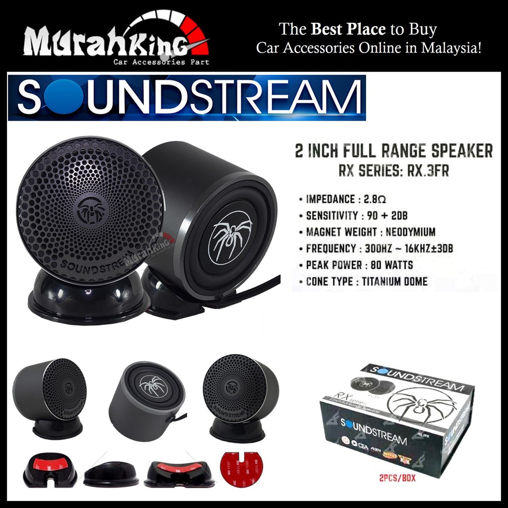 Soundstream Rx.3FR double side bass+tweeter full Range car speaker Full