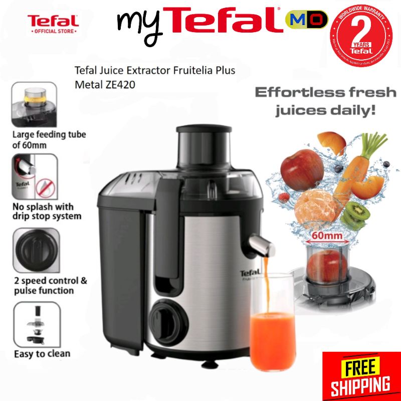 [ Bubble Wrap ] Tefal Juice Extractor Fruitelia Plus Metal ZE420 Fruit