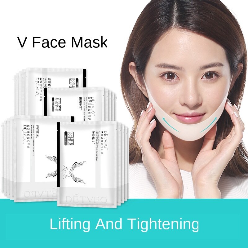 1pcs Face Mask Thin Facial Lifting Firm Hydrating Skin Rejuvenation V