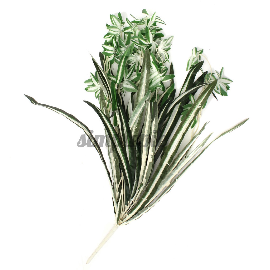 Artificial Silk Spider Plant Chlorophytum Comosum Faux Greenery House