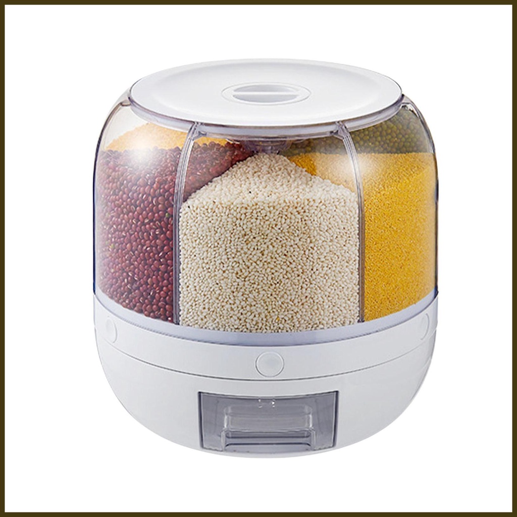 Rotating Cereal Dispenser Grain Dispenser Rice Container Dispenser
