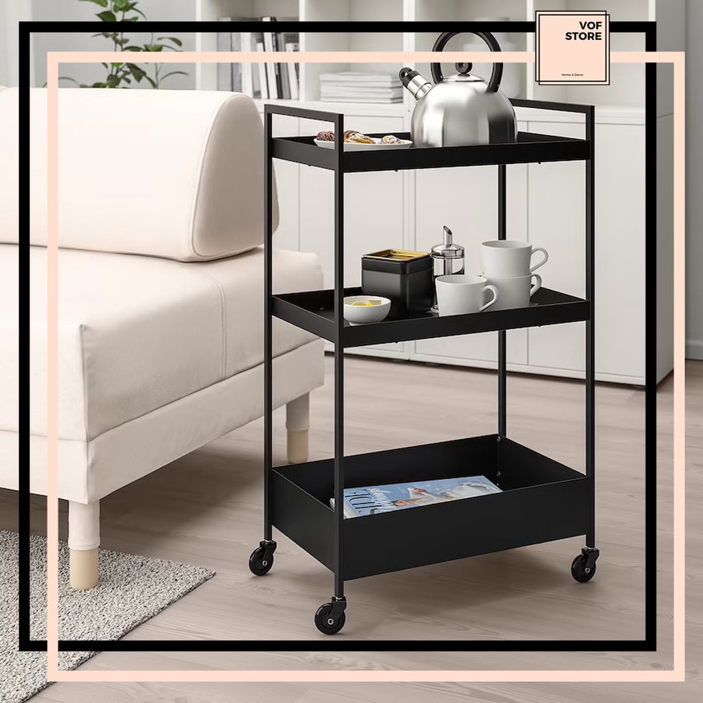 IKEA KITCHEN TROLLEY NISSAFORS TROLLEY WITH WHEELS STORAGE TROLLEY KITCHEN ORGANIZER BATHROOM