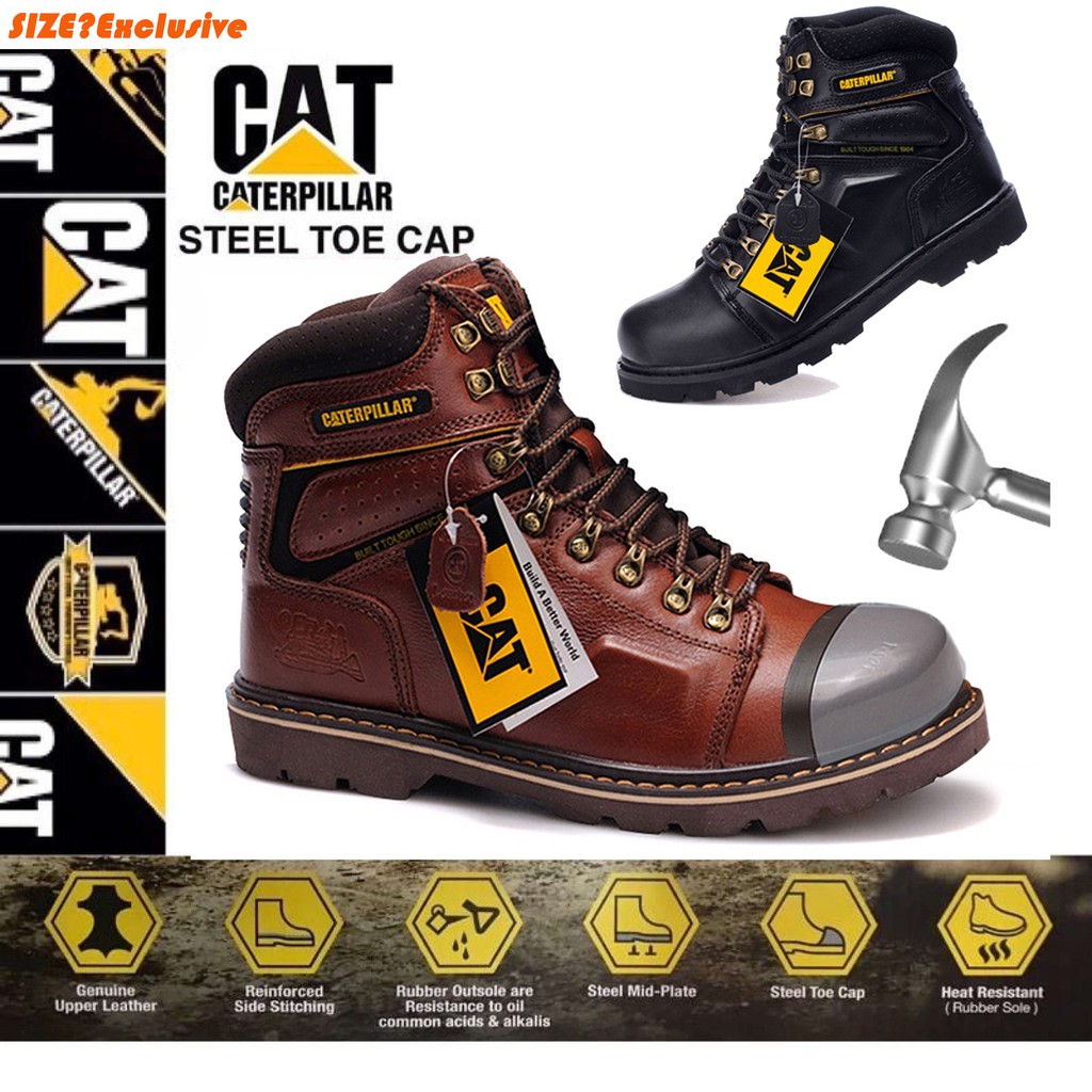 🔥MY Seller🔥Premium Quality Caterpillar CAT Safety Shoes Kasut Safety