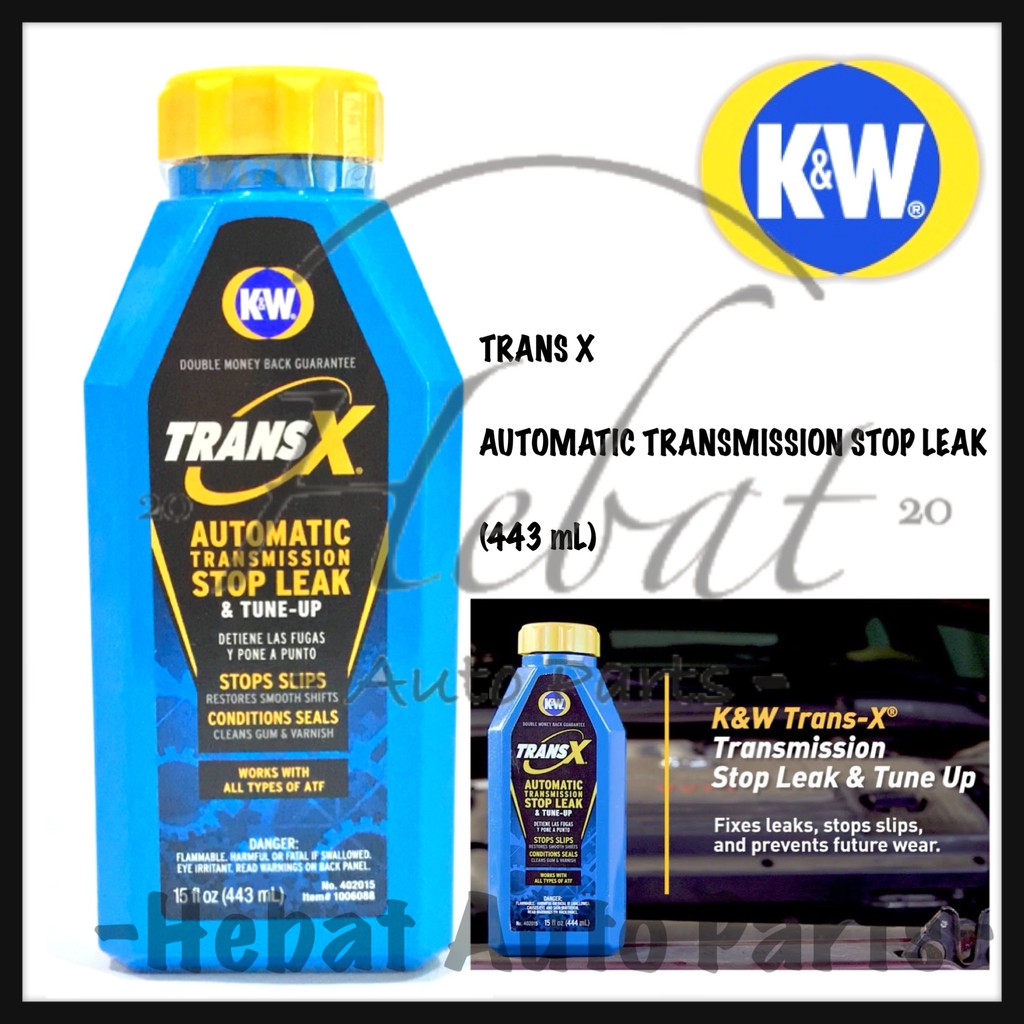 K&W Trans X Automatic Transmission Stop Leak ( 443ml ) KW Made In Usa