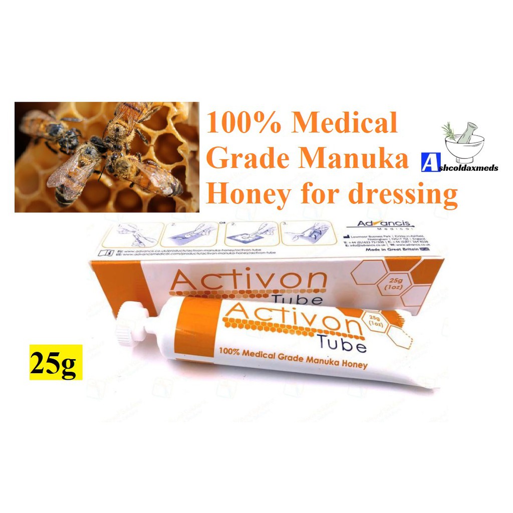 Activon Tube 100 Medical Grade Manuka Honey Medihoney 25g EXP01/2025