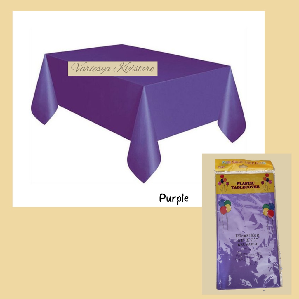 Plastics Table Cloth Cover Picnic Tableware Birthday Party Waterproof