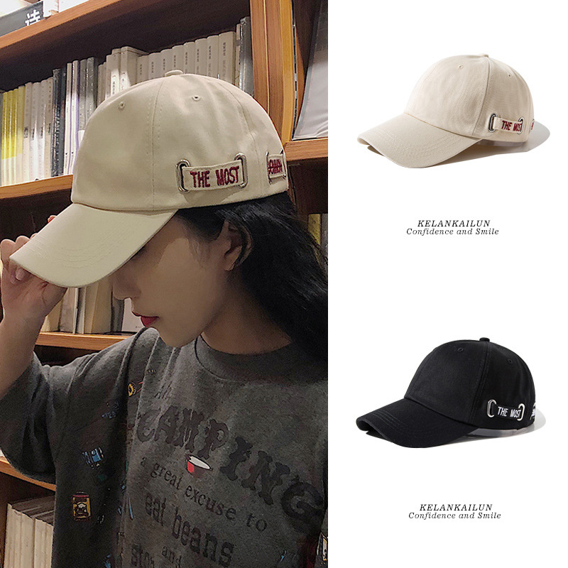 Korean Style "The MOST" Letter Baseball Cap Women's Cotton Casual