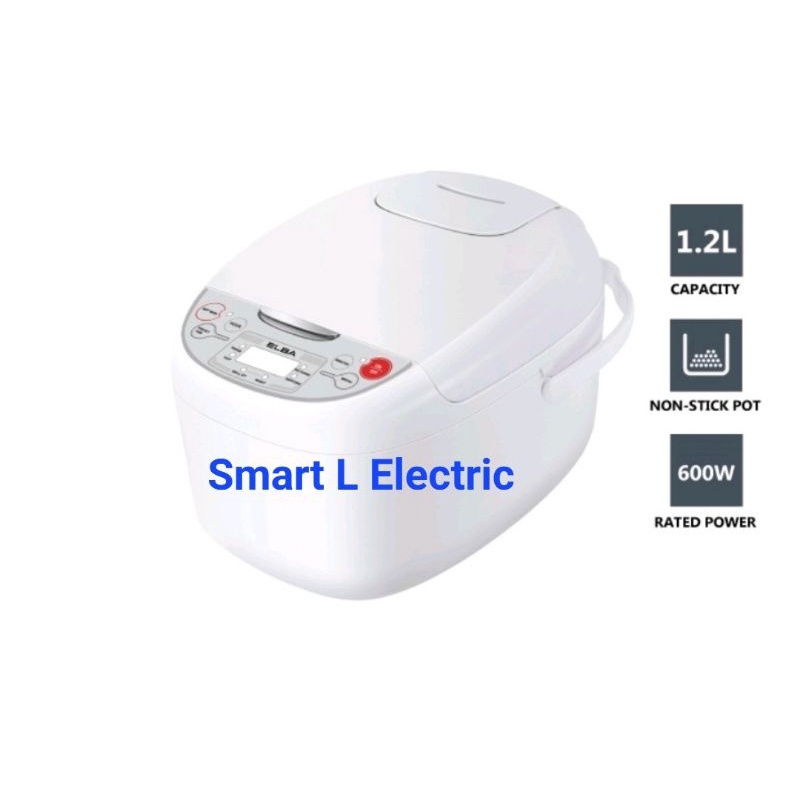 (Offer!!!) ELBA Rice Cooker ERCB1260(WH) Shopee Malaysia