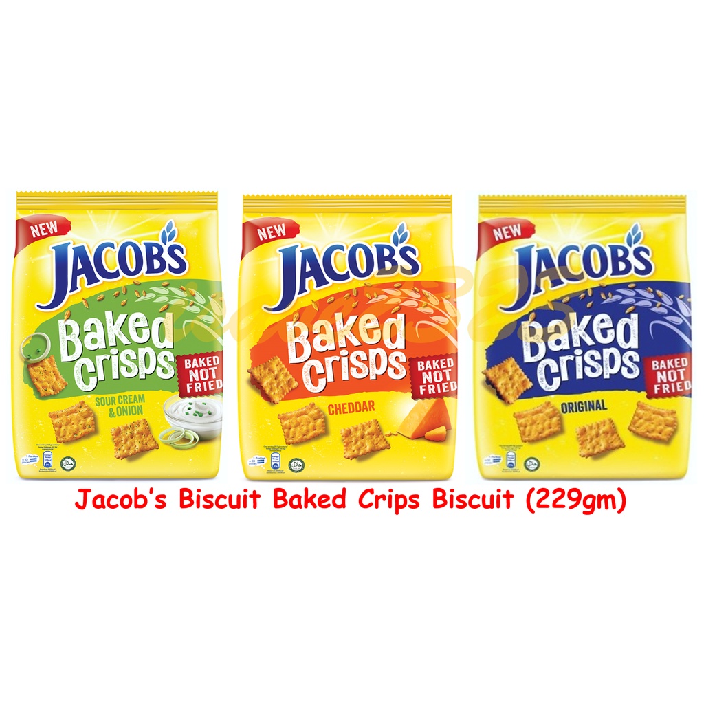 [HALAL] Jacob's Biscuit Baked Crips Biscuit (229gm) Original