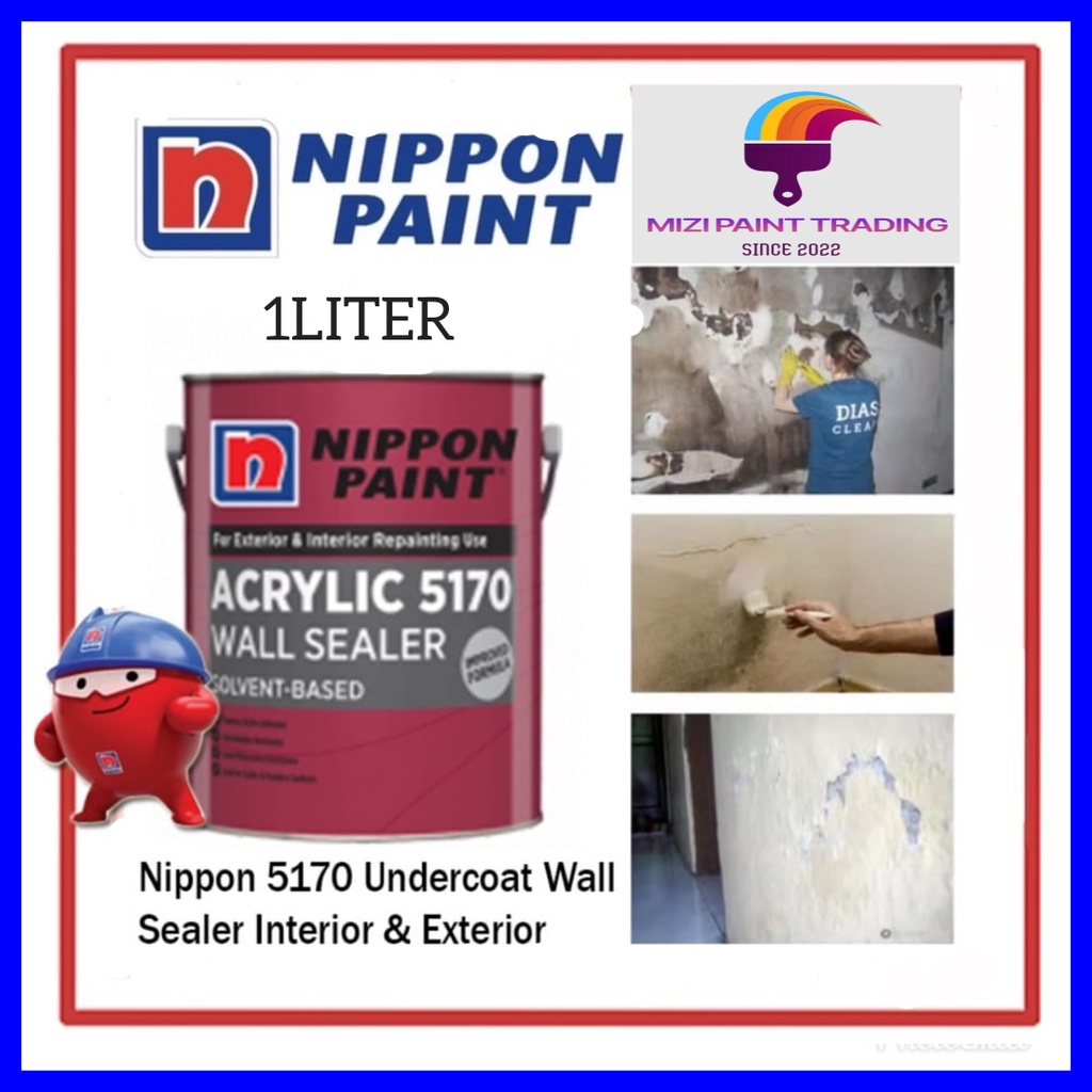 1 Litres 1L NIPPON Paint Acrylic 5170 Wall Sealer (Suitable Interior