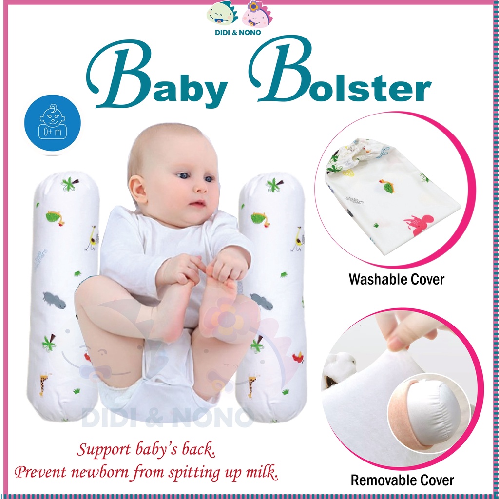 Baby bolster Bedtime buddy Kids bolster pillow premium cotton case