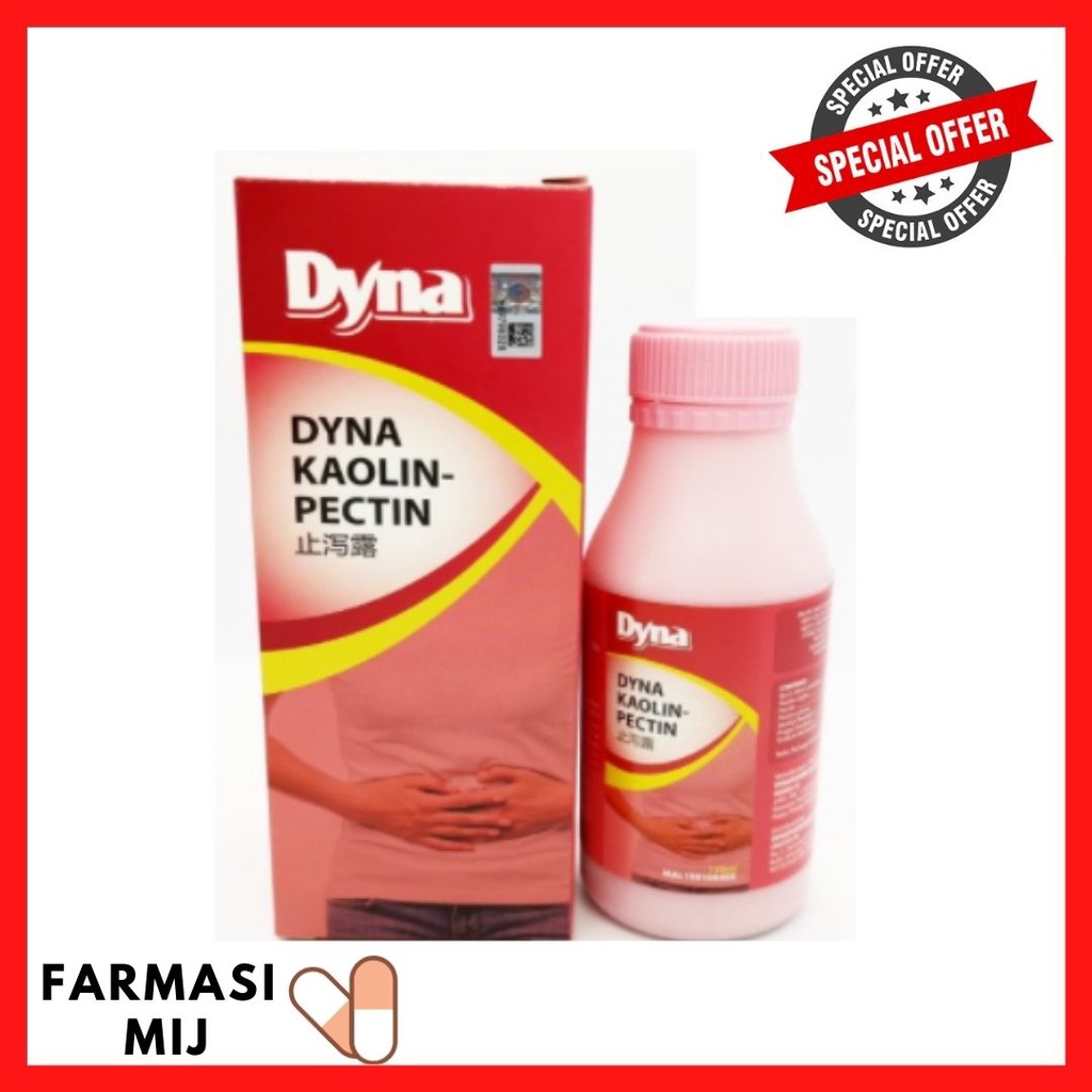 DYNA KAOLINPECTIN 120ML WITHOUT BOX (FOR DIARRHEA / CIRITBIRIT