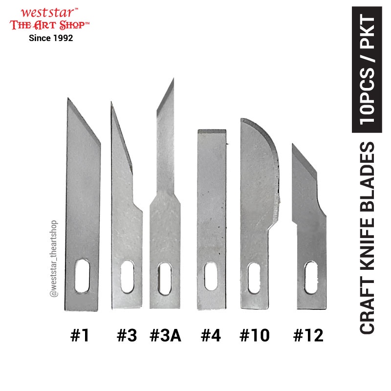 SK5 Art Knife Blade (Refill) 10pcs/Bx [Weststar The Art Shop
