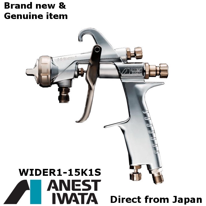 ORIGINAL ANEST IWATA WIDER115K1S 1.5mm without cup Suction feed spray