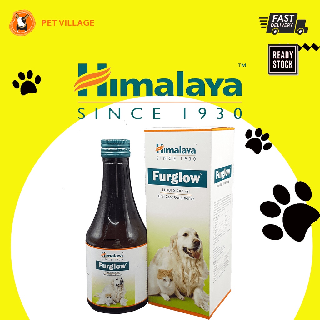 HIMALAYA Furglow Oral Coat Conditioner For Cats & Dogs 200ml expMar