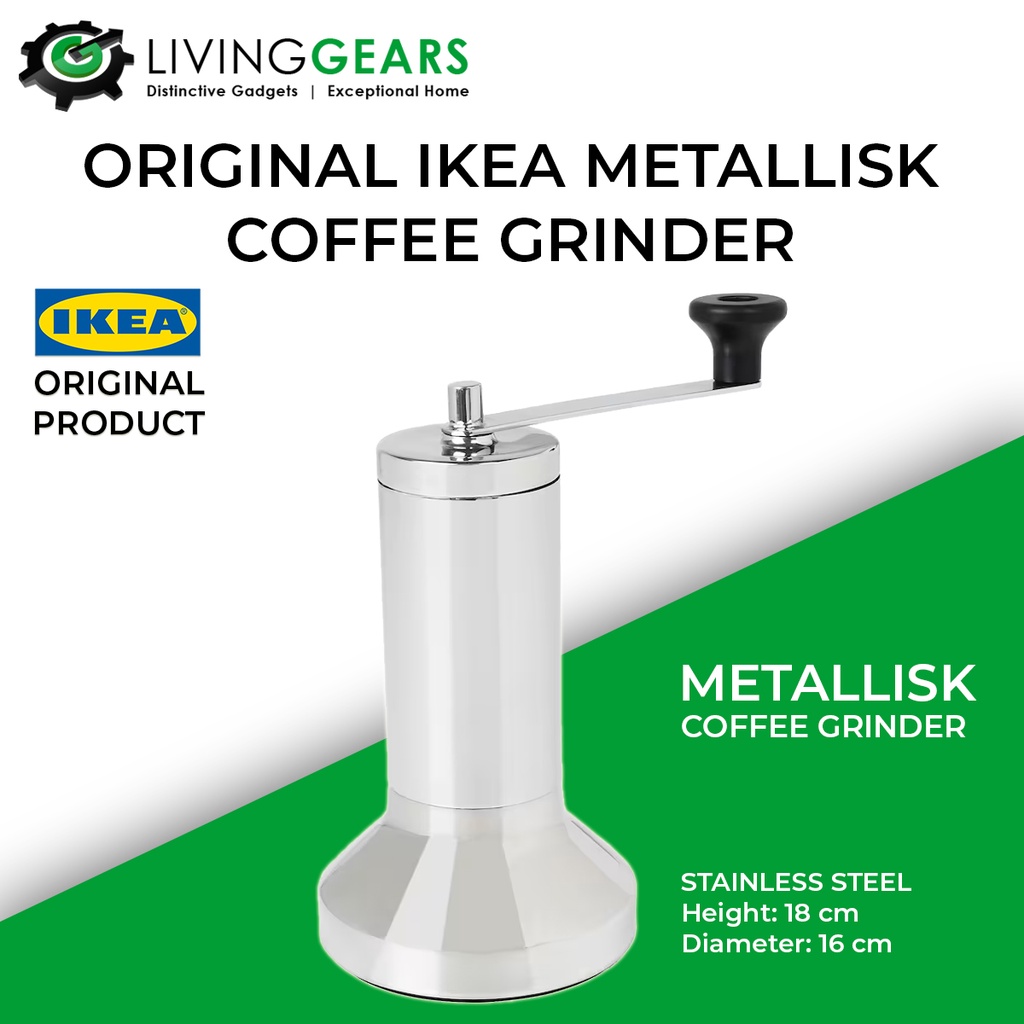 IKEA METALLISK Coffee Grinder Stainless Steel Shopee Malaysia