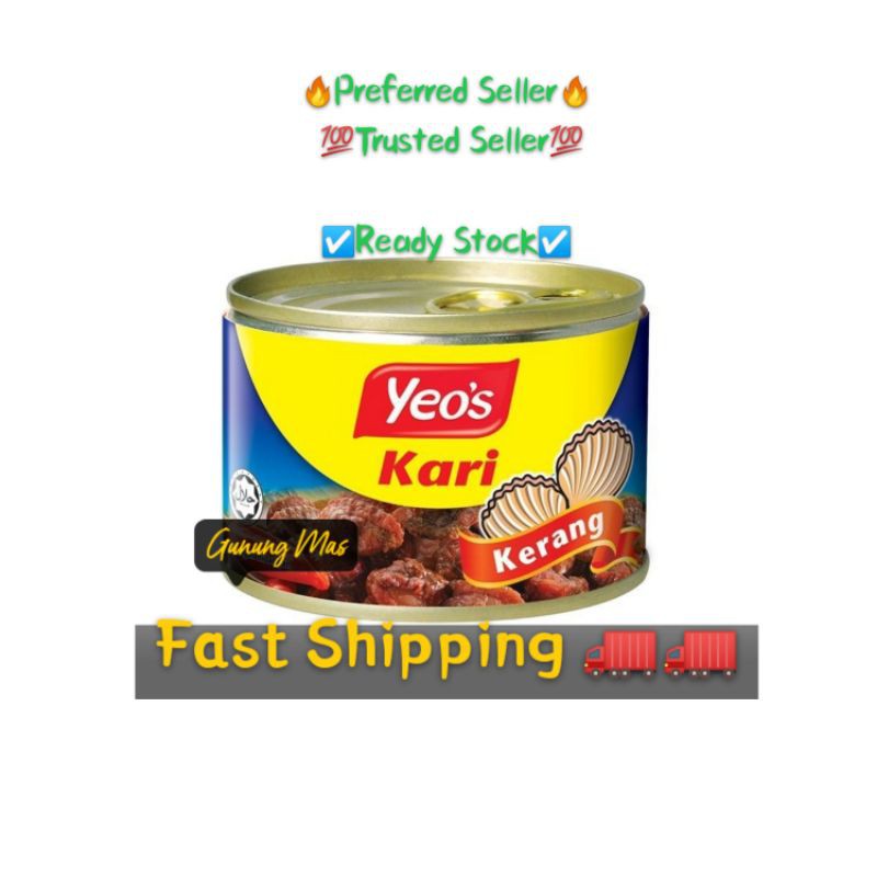 🔥Yeos Tin Kerang&Kari Ayam🔥 Shopee Malaysia