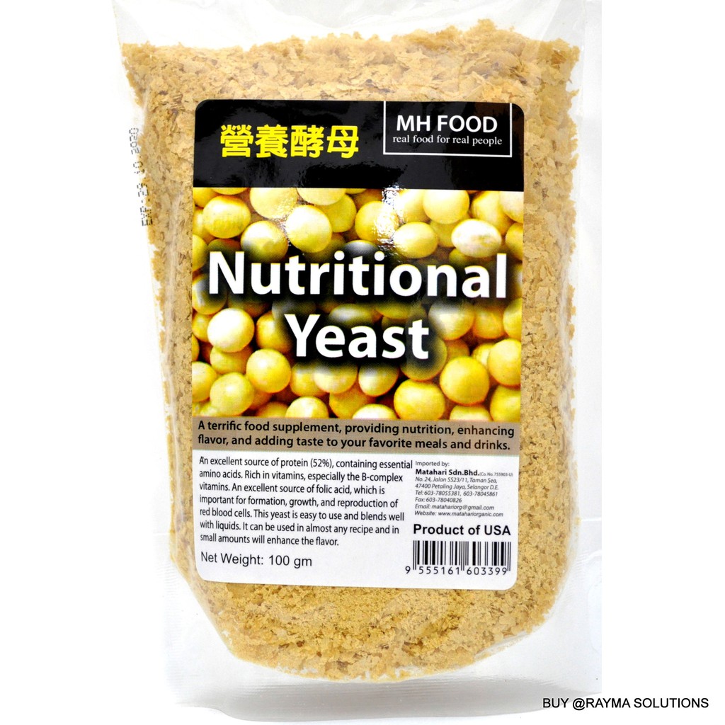 MH FOOD Nutritional Yeast, Gluten Free, 100g Shopee Malaysia