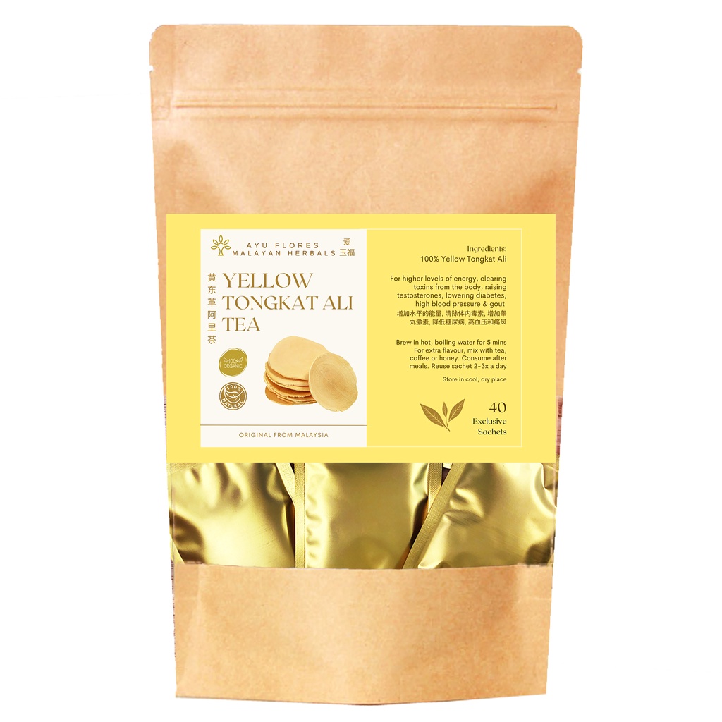 Yellow Tongkat Ali Tea (100 Tongkat Ali) 40 Sachets Shopee Malaysia