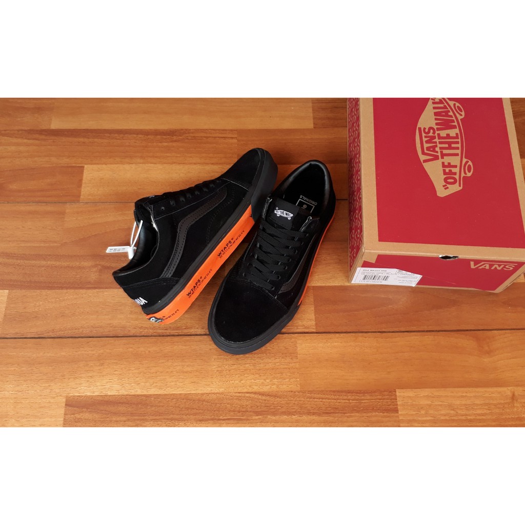Vans Oldskool Og Lx CLassic Wtaps Gps Shoes Black Orange Premium 100