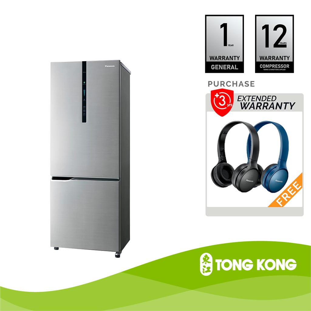 Panasonic NRBV320XS 322L 2 Door Econavi Inverter Bottom Freezer