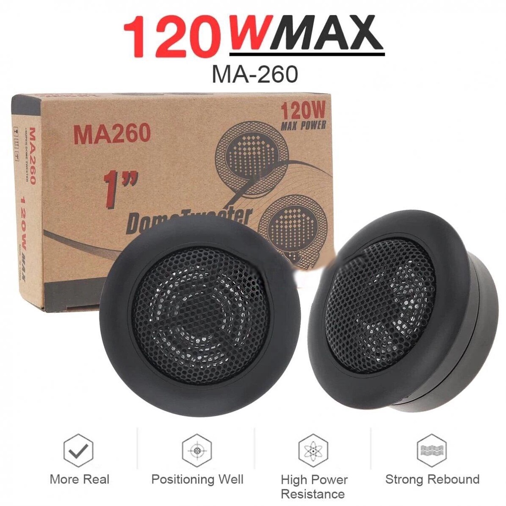 MA AUDIO 120W Titanium Dome Tweeter [MA260] Shopee Malaysia