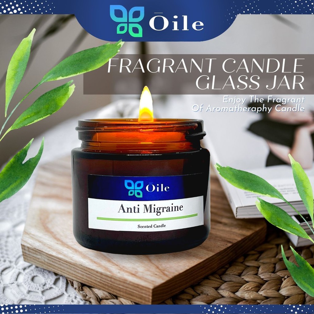 Anti Migraine Scented Candle Fragrance Aromatherapy Essential Oil