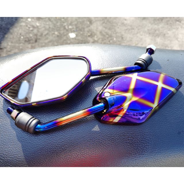 EX5 WAVE125 Y110 LC135 RS150 FZ150 Y15ZR TITANIUM FULL SIDE MIRROR SET