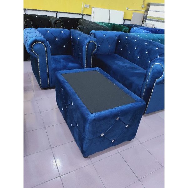 SOFA CHESTERFIELD (1SEATER+1TABLE) Shopee Malaysia