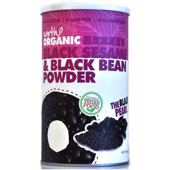 Earth Organic Black Sesame & Black Bean Powder(500g) [Store Move Out