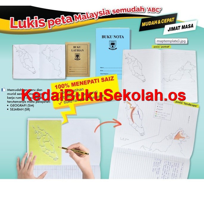 STENCIL MALAYSIA MAP STENSIL PETA MALAYSIA KEDAI BUKU KOPERASI