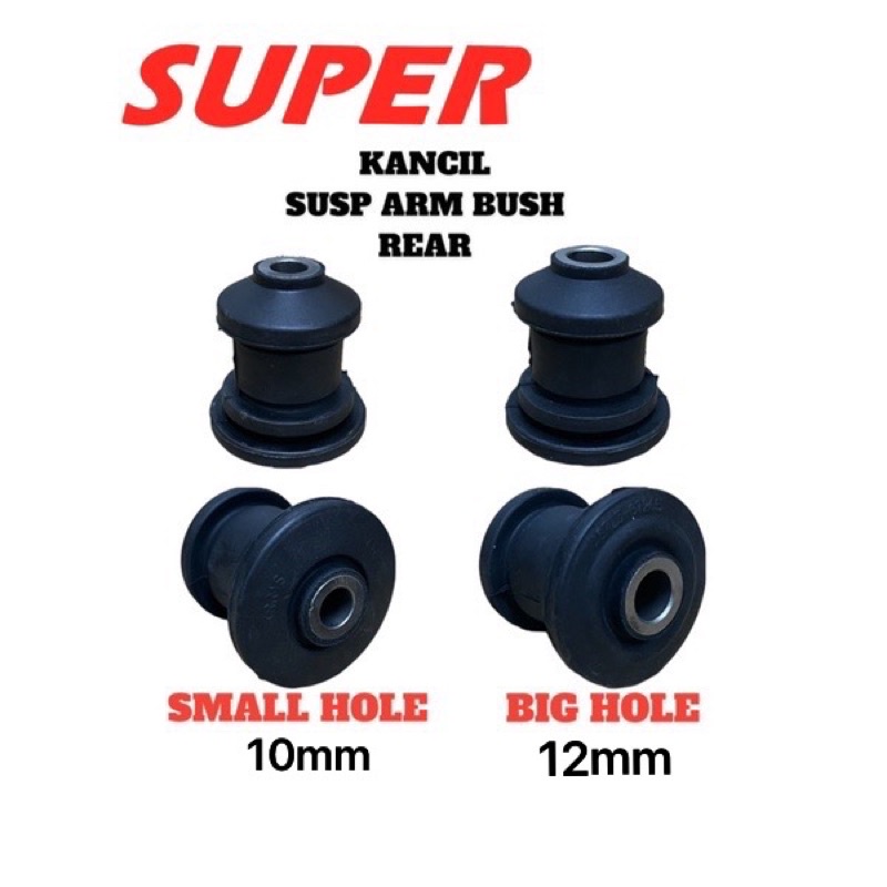 PERODUA KANCIL LOWER ARM BUSH REAR/SUSP ARM BUSH REAR 1PC SMALL HOLE
