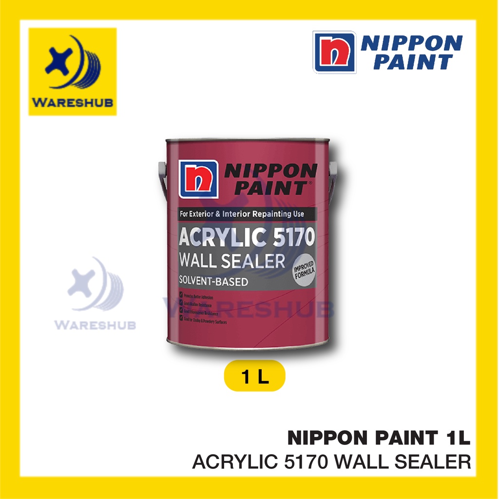 Nippon Paint 1L Acrylic 5170 Wall Sealer Improved Formula Strong