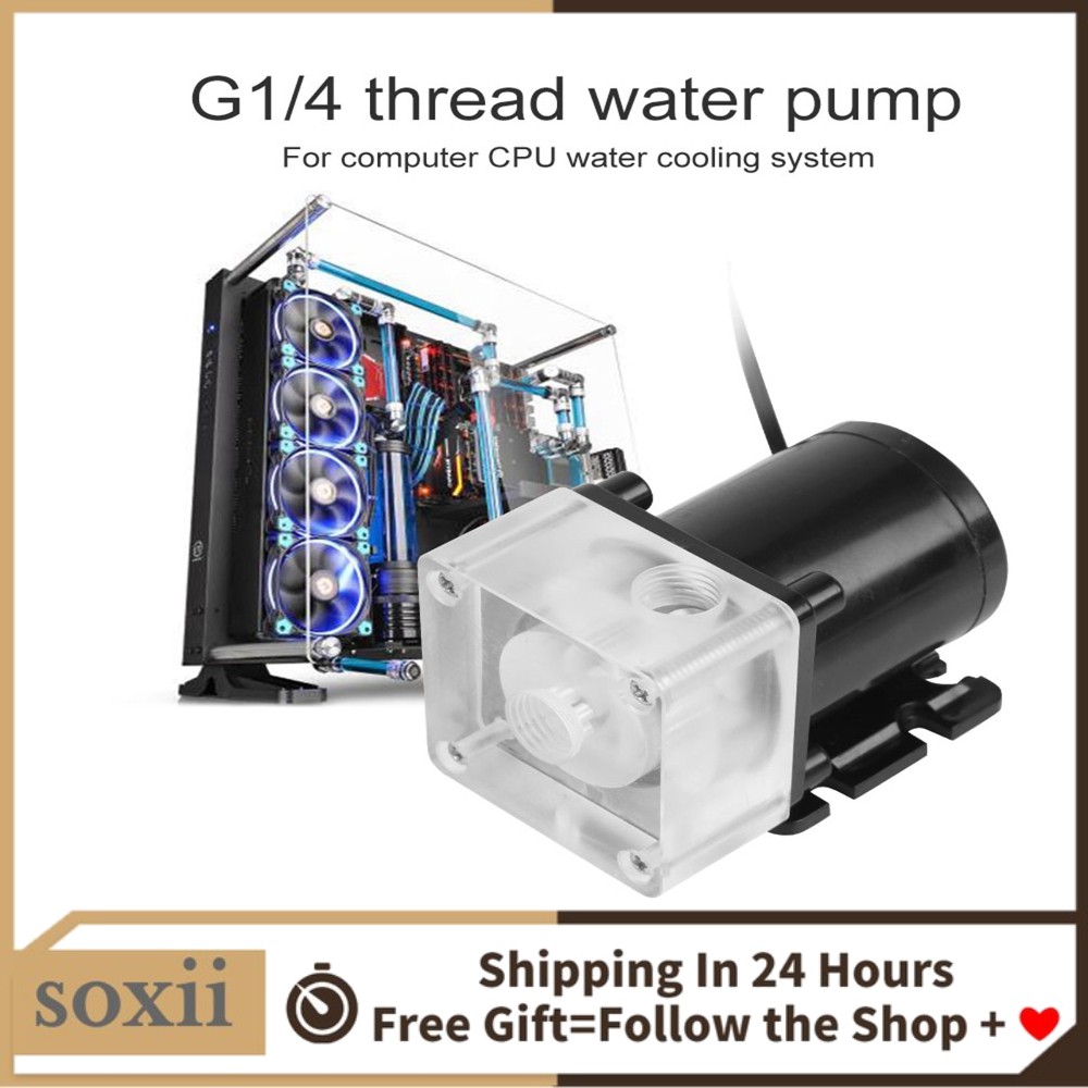 10W 500L/H DC12V G1/4 Ultraquiet Water Pump For PC CPU Cooler Cooling System Shopee Malaysia