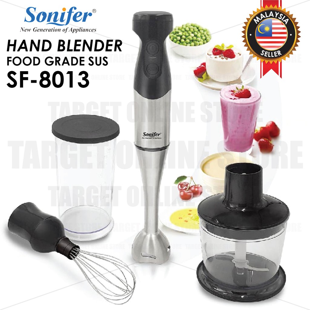 SONIFER SF8013 Electric Hand Blender With Stainless Steel Blade And