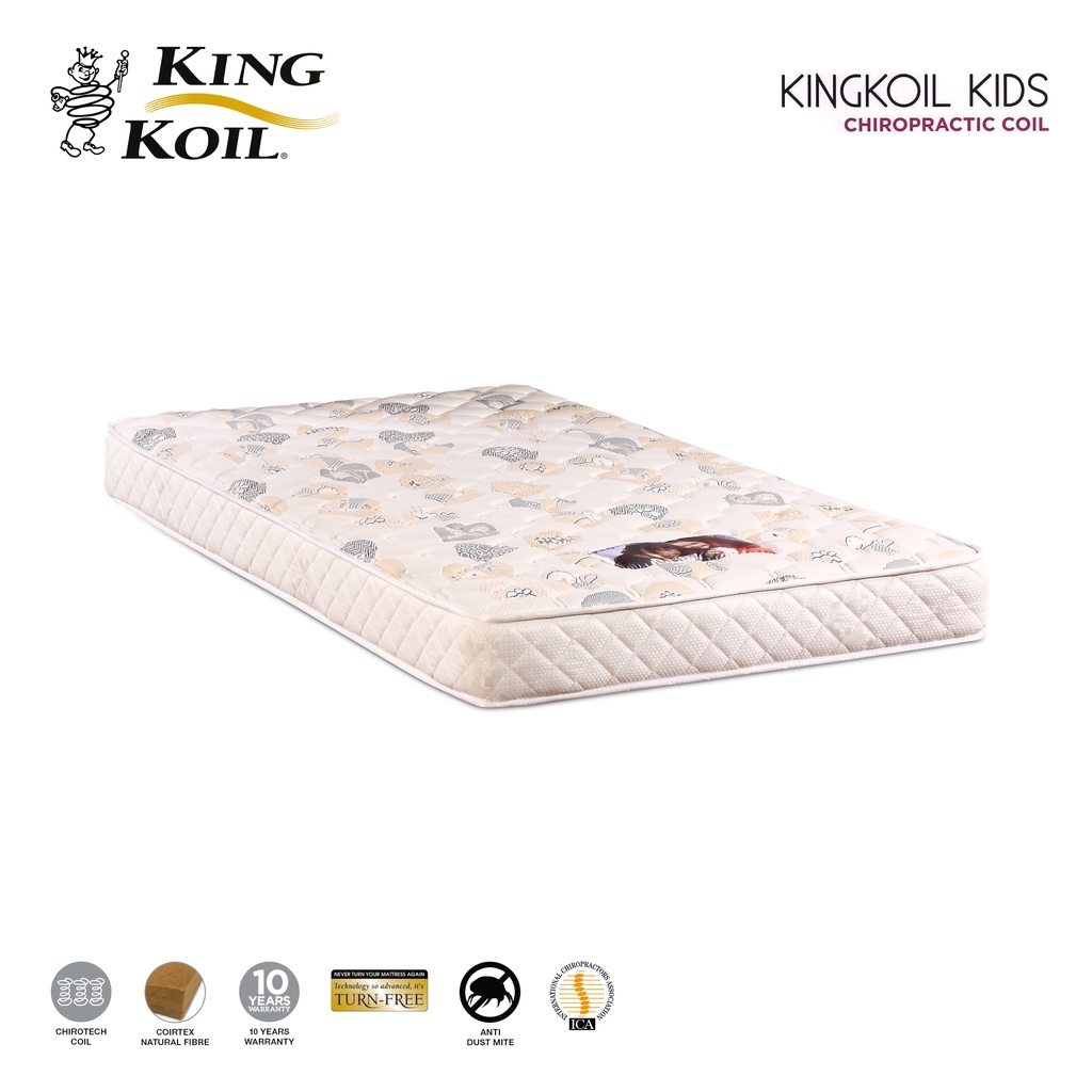 King koil Kids Chiropractic Coil Mattress Shopee Malaysia
