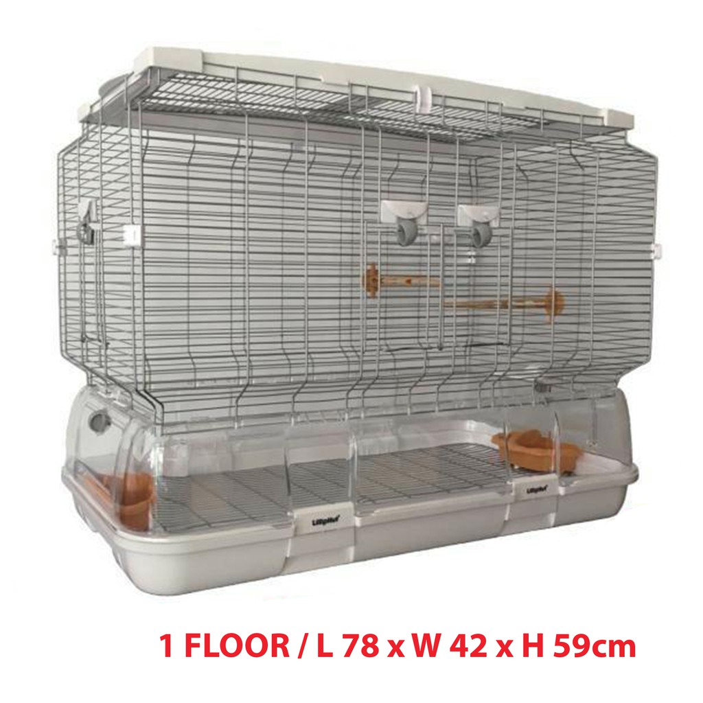 LILLIPHUT NEW VISION BIRD CAGE (L) SMALL WIRE (SINGLE / DOUBLE HEIGHT