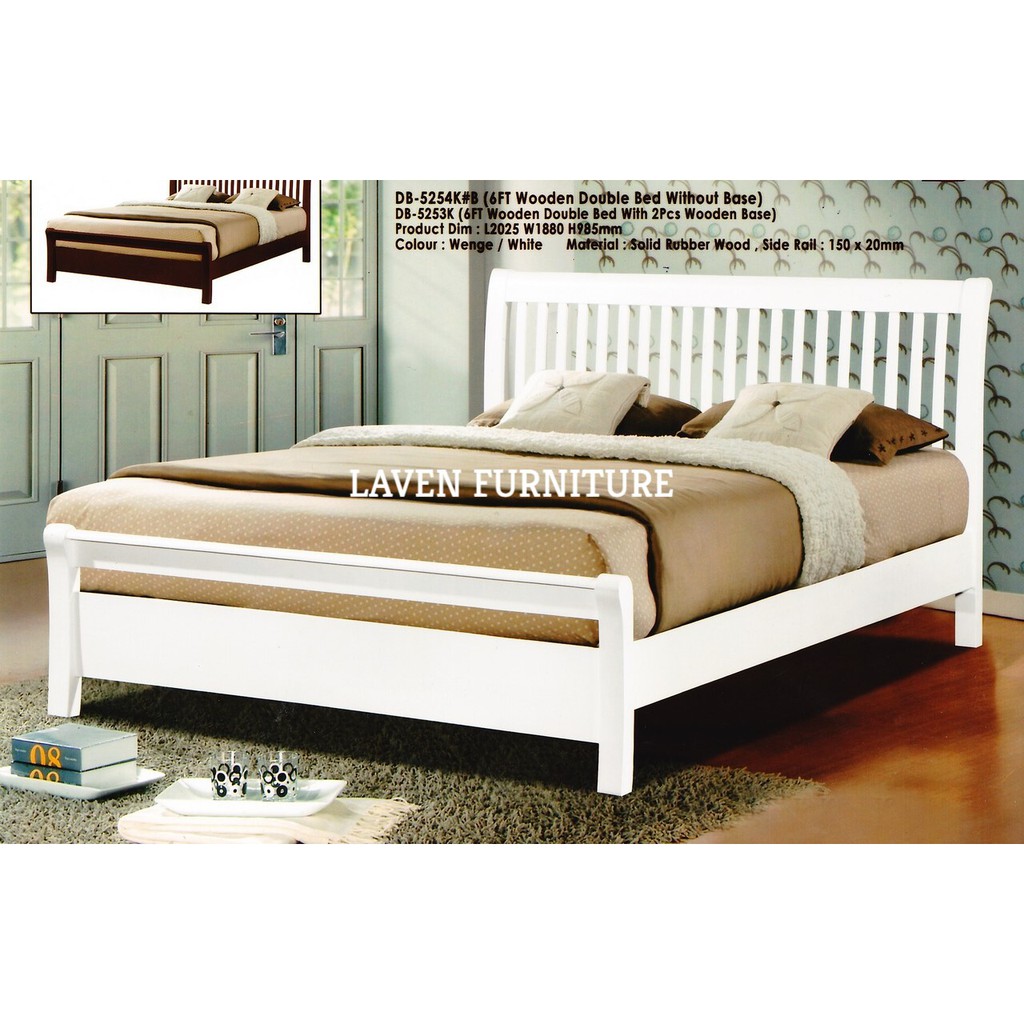Wooden Queen Bed EXCLUDED MATTRESS !! For KuchingSamarahan SARAWAK