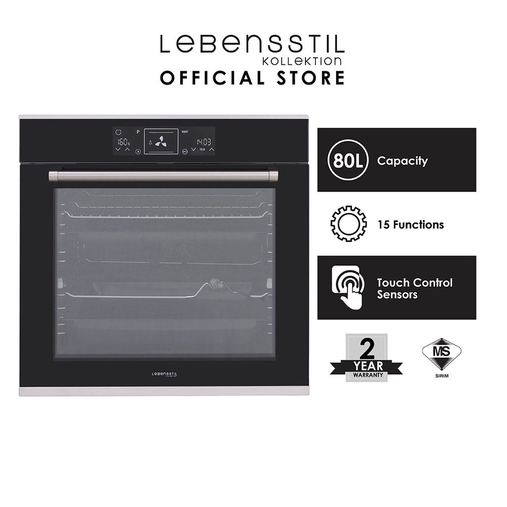 Lebensstil Kollektion Builtin Electric Oven 80L LKBO8015 Shopee