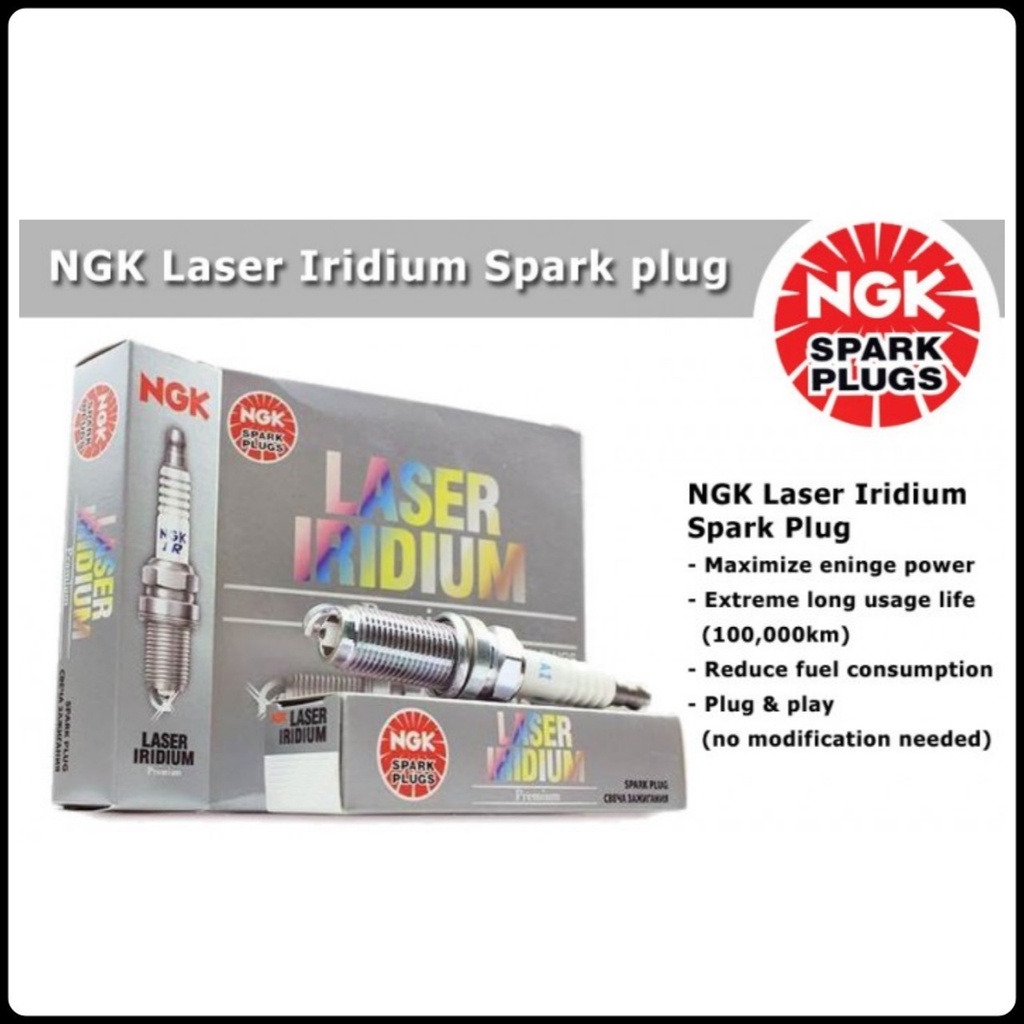 NGK Laser Iridium Spark Plug Proton Iriz Persona VVT Saga VVT / Perodua Myvi 2018 Aruz Bezza